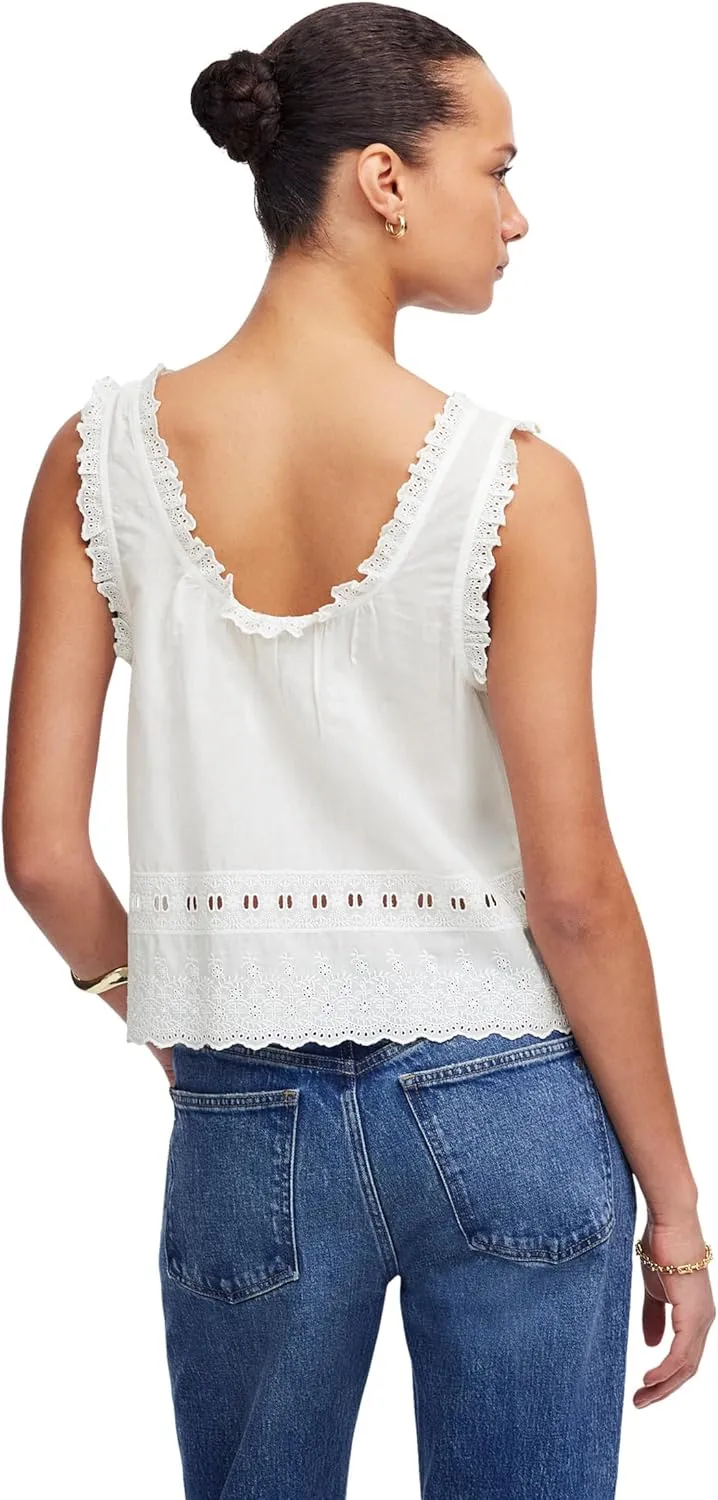 Madewell Women's Jenny Top in Cotton Viscose Voile