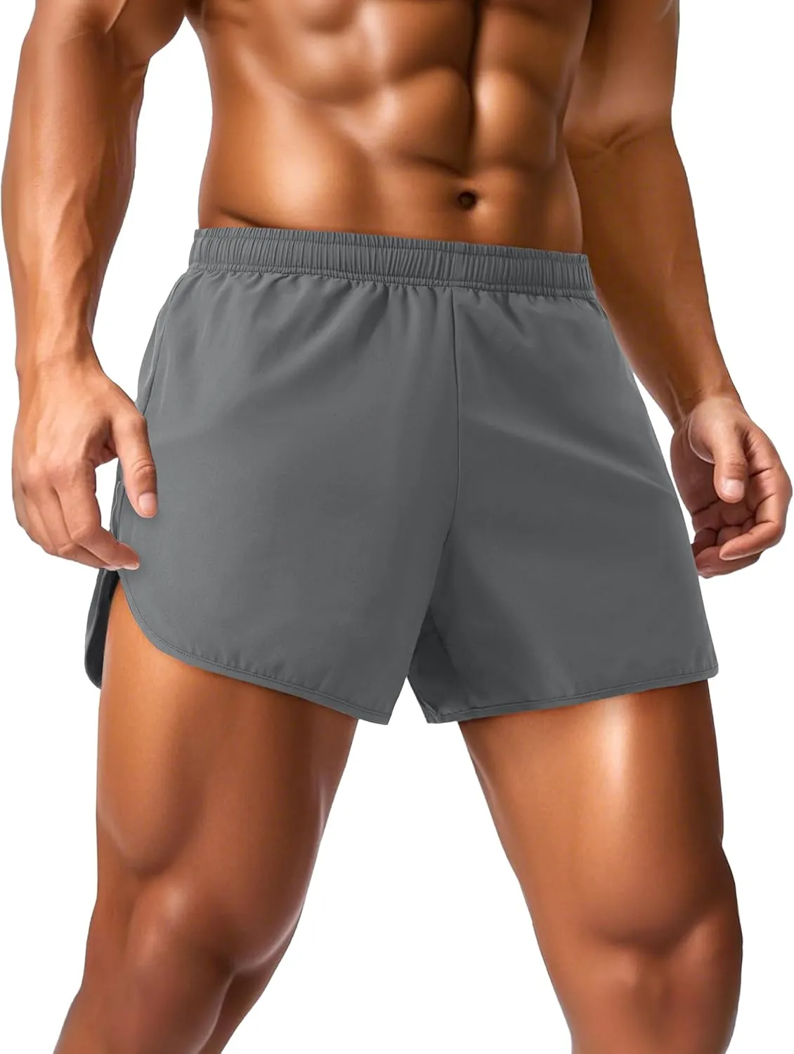 MAGCOMSEN Running Shorts for Men 3 Inch Quick Dry Gym Lightweight Shorts Mens for Athletic Workout with Liner