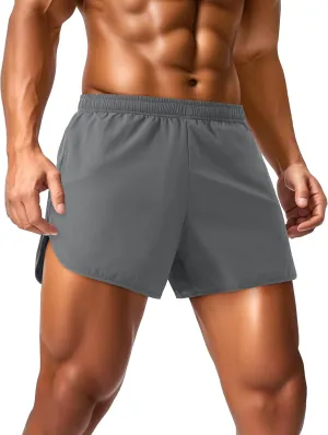 MAGCOMSEN Running Shorts for Men 3 Inch Quick Dry Gym Lightweight Shorts Mens for Athletic Workout with Liner