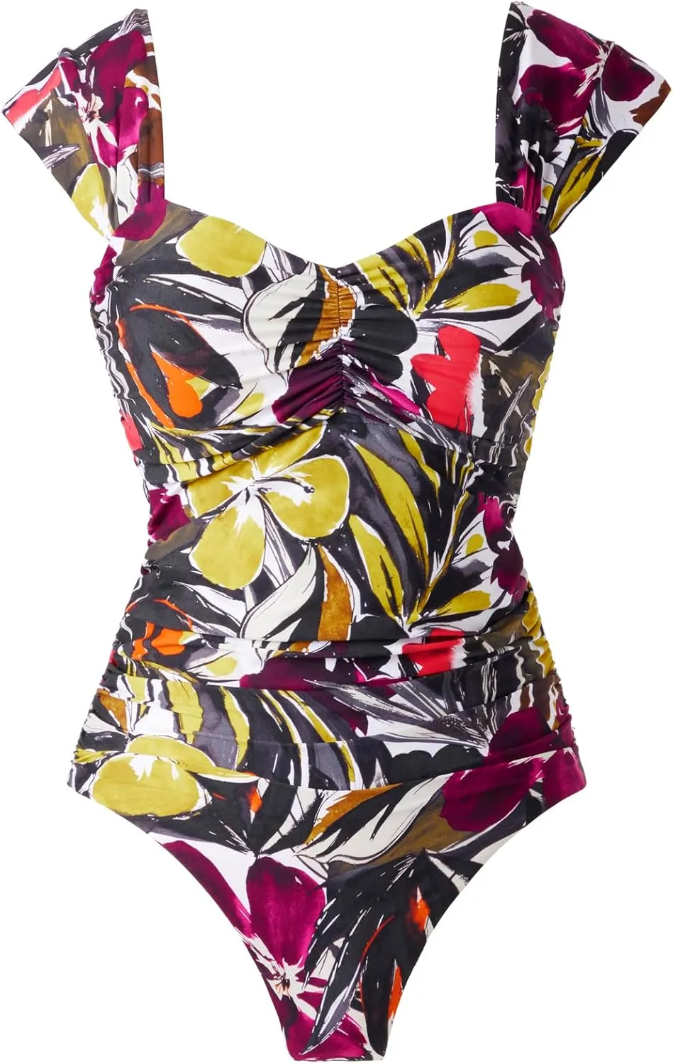 MagicSuit Women's Swimwear Hot House Natalie Cap Sleeve Shelf Bra One Piece Swimsuit