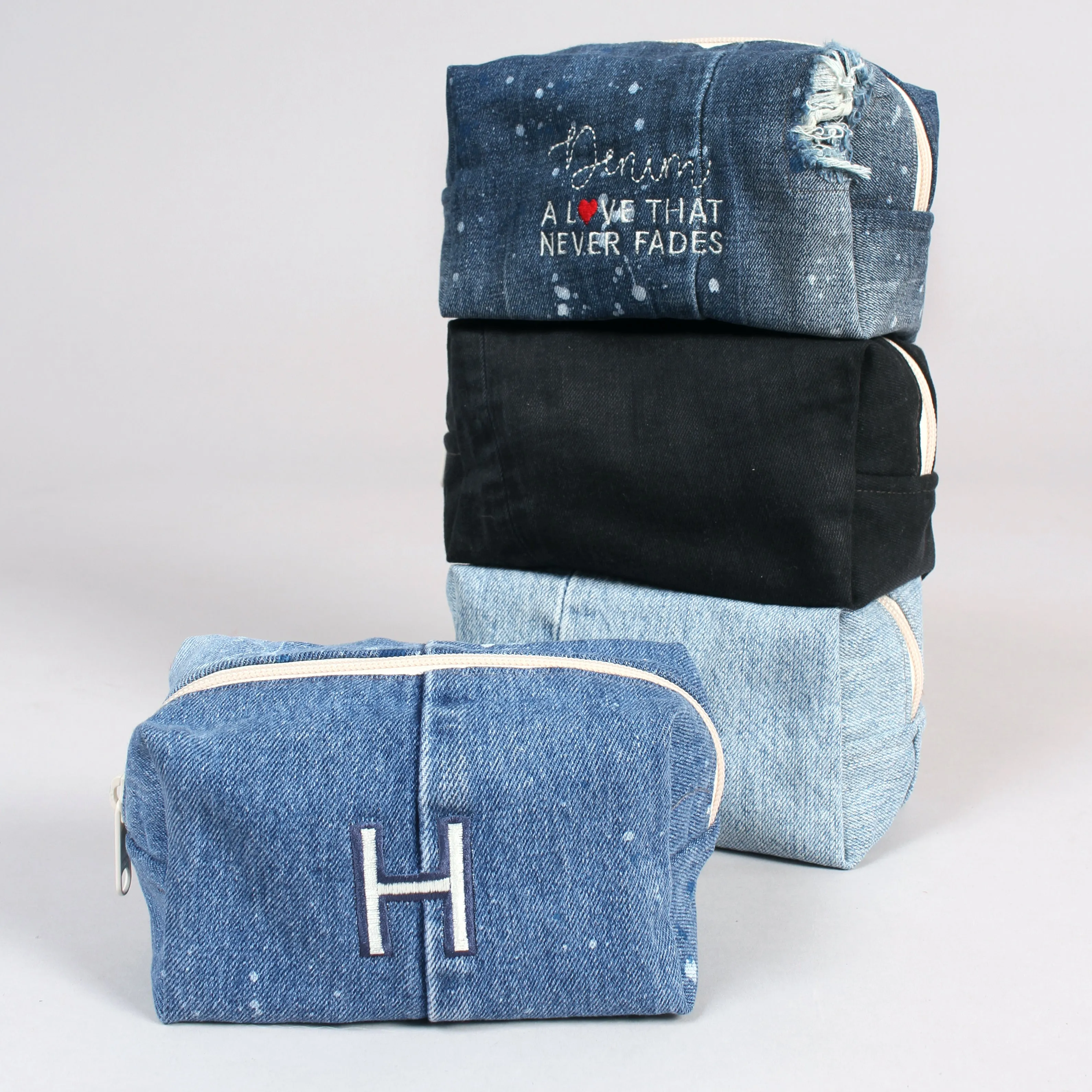 Makeup Bag - Denim Medium Indigo