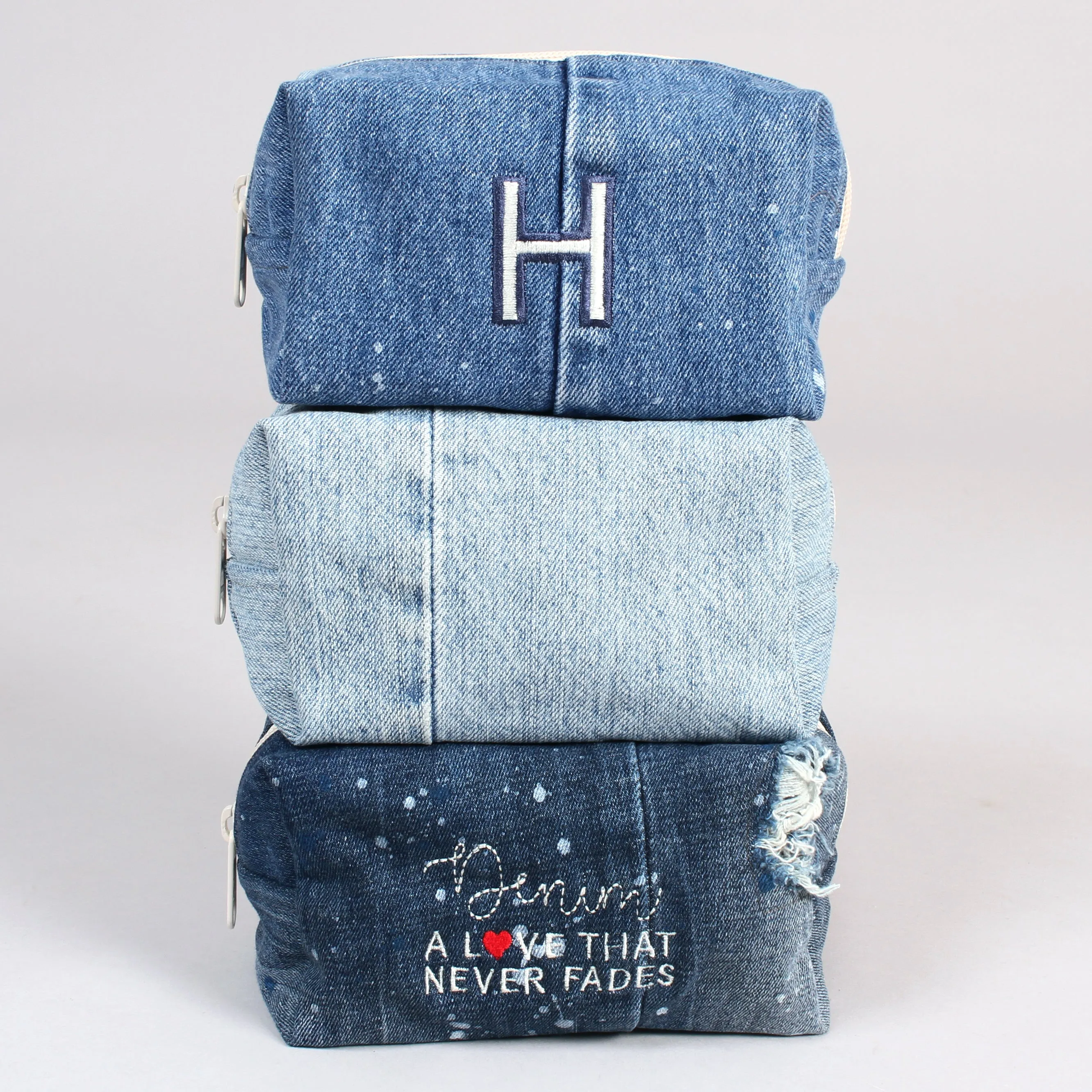 Makeup Bag - Denim Medium Indigo