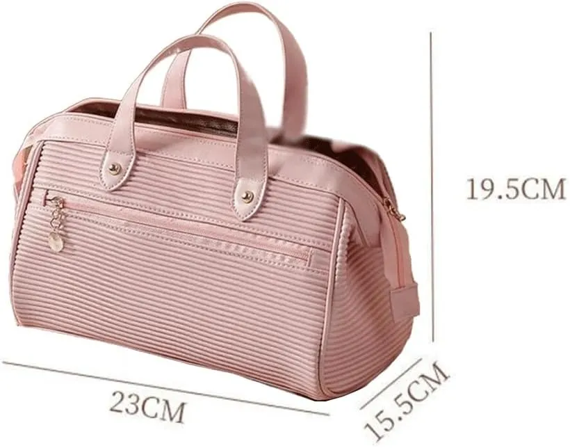 Makeup bag for women, large capacity, convenient storage bag, carrying handbag when traveling