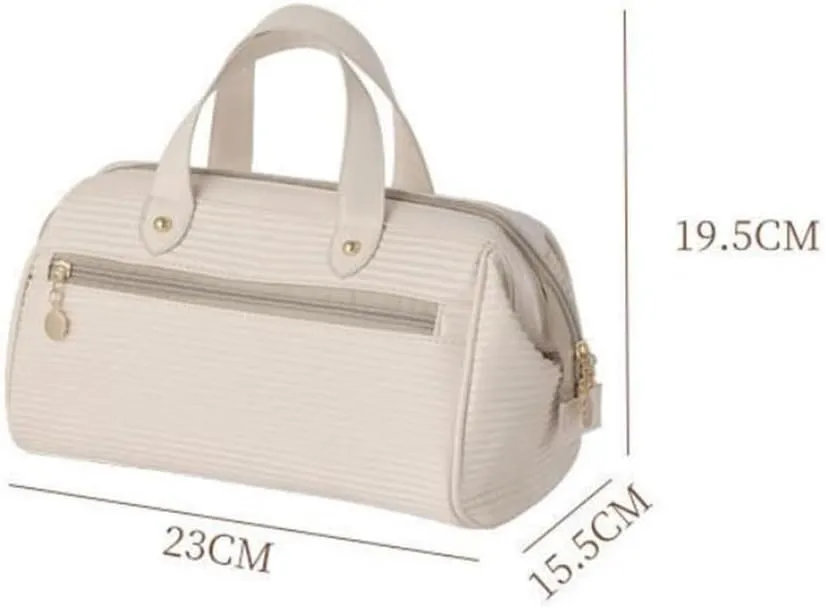 Makeup bag for women, large capacity, convenient storage bag, carrying handbag when traveling