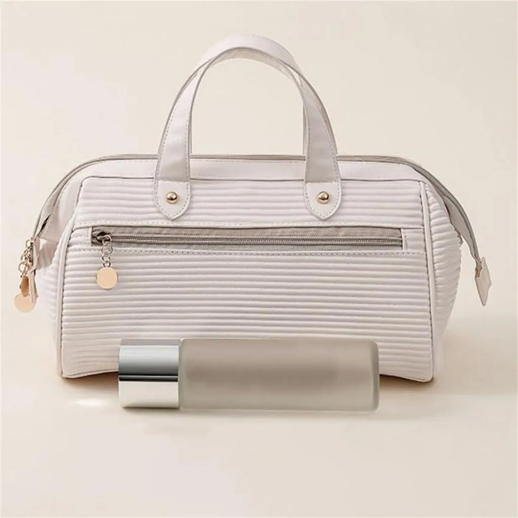 Makeup bag for women, large capacity, convenient storage bag, carrying handbag when traveling