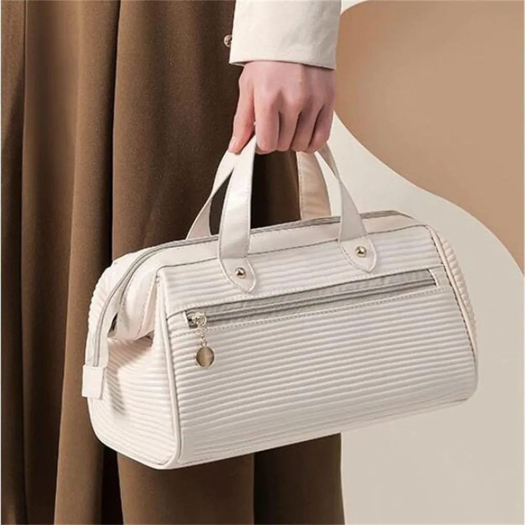 Makeup bag for women, large capacity, convenient storage bag, carrying handbag when traveling