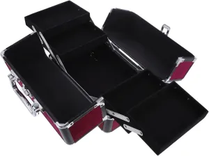 Makeup Box Storage 1pc Toiletry Bag in Aluminum Alloy Travel-friendly Cosmetic Bag for Women