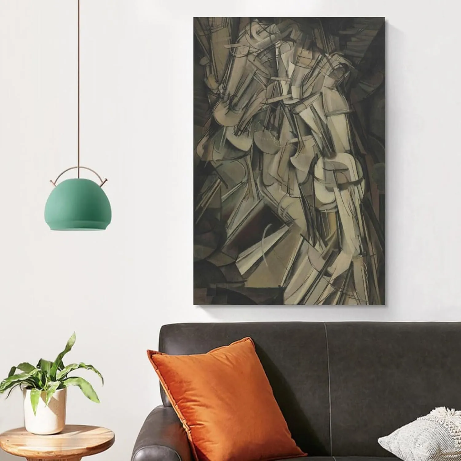 Marcel Duchamp Print Painting Nude Descending A Staircase, No.2 Posters Wall Art Painting Canvas Gift Living Room Prints Bedroom Decor Poster Artworks 24x36inch(60x90cm)