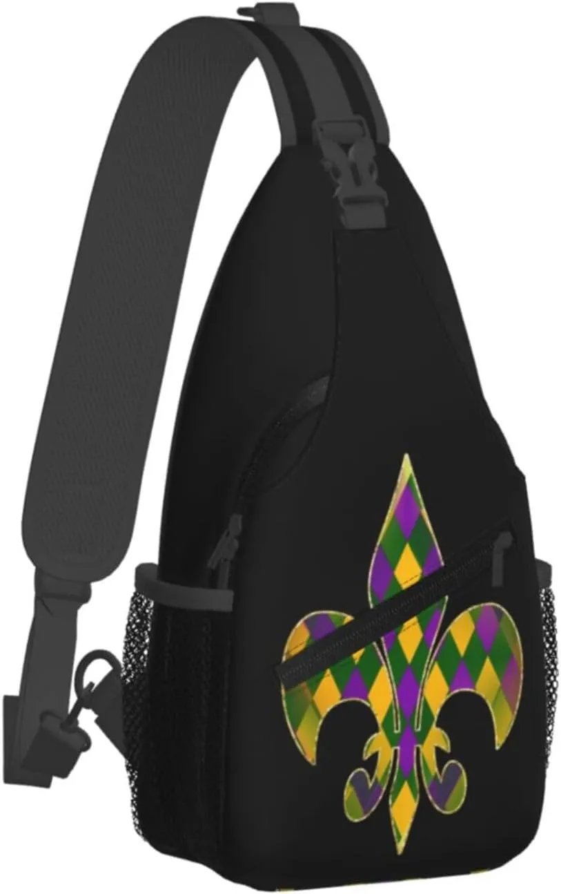 Mardi Gras Dear Liver Today Will Be A Rough One Sling Bag Crossbody Bag Casual Chest Bags Travel Shoulder Backpack