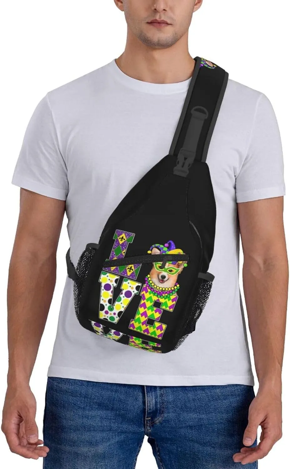 Mardi Gras Dear Liver Today Will Be A Rough One Sling Bag Crossbody Bag Casual Chest Bags Travel Shoulder Backpack