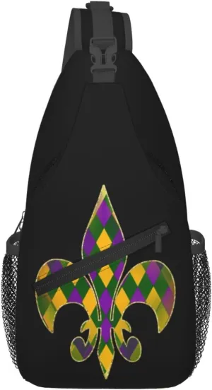 Mardi Gras Dear Liver Today Will Be A Rough One Sling Bag Crossbody Bag Casual Chest Bags Travel Shoulder Backpack