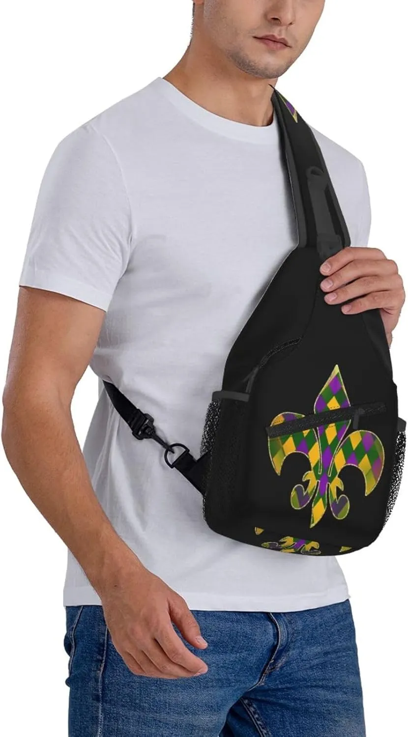 Mardi Gras Dear Liver Today Will Be A Rough One Sling Bag Crossbody Bag Casual Chest Bags Travel Shoulder Backpack
