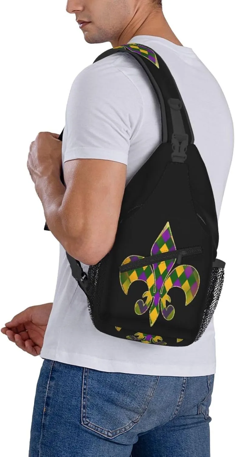 Mardi Gras Dear Liver Today Will Be A Rough One Sling Bag Crossbody Bag Casual Chest Bags Travel Shoulder Backpack