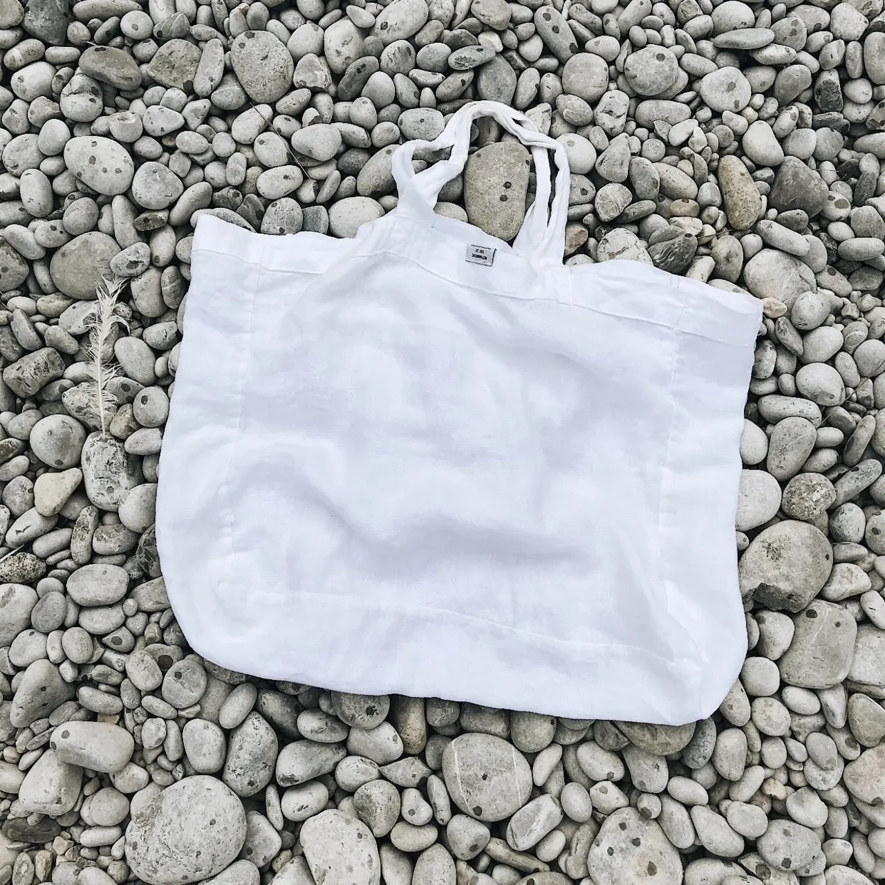 Market Tote - Heavy White