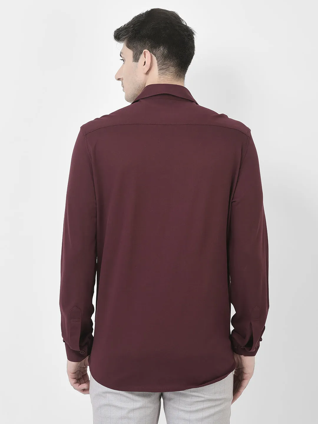 Maroon Business Shirt