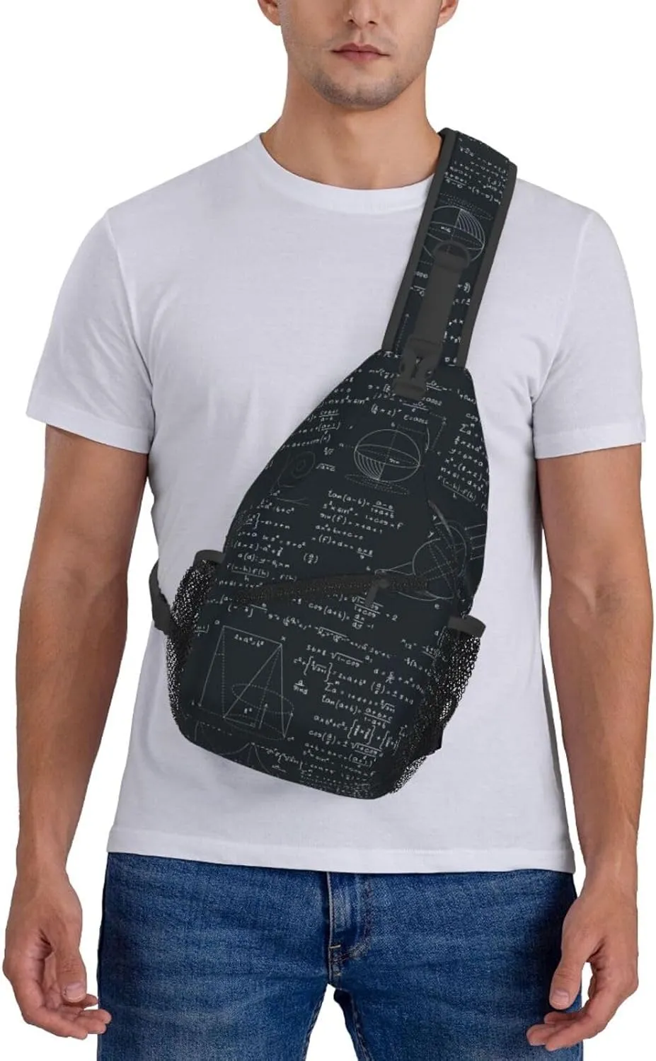 Math Crossbody Bag Funny Math Shoulder Bag Backpack Mathematics Sling Bag Mathematics Chest Casual Daypack Bag