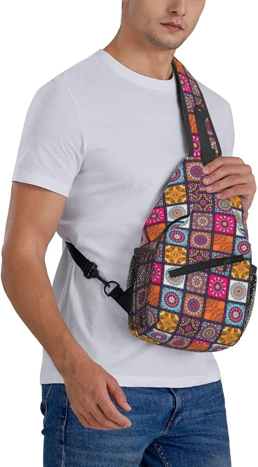 Math Mathematics Sling Bag Adjustable Crossbody Bag Casual Chest Bags Travel Shoulder Backpack For Women Men