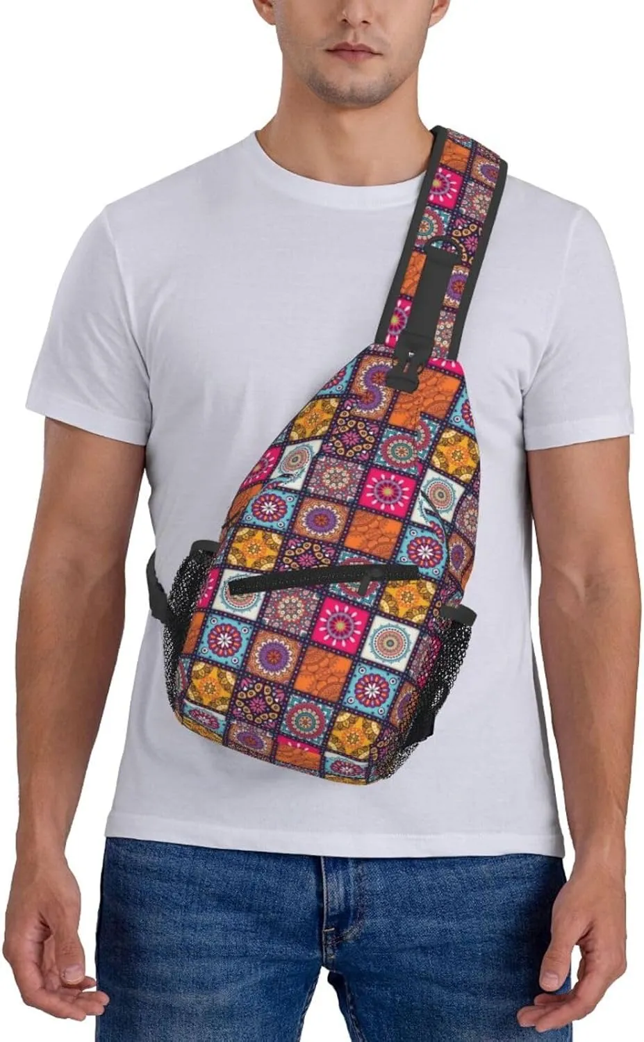 Math Mathematics Sling Bag Adjustable Crossbody Bag Casual Chest Bags Travel Shoulder Backpack For Women Men