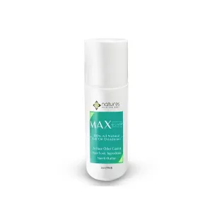 MaxGuard All-Natural Deodorant for Men & Women | 24-Hour Odor Protection | Aluminum-Free, Baking Soda-Free | Roll-On | Non-stain, Non-irritating Formula | Healthier, Long-Lasting Freshness | 3oz