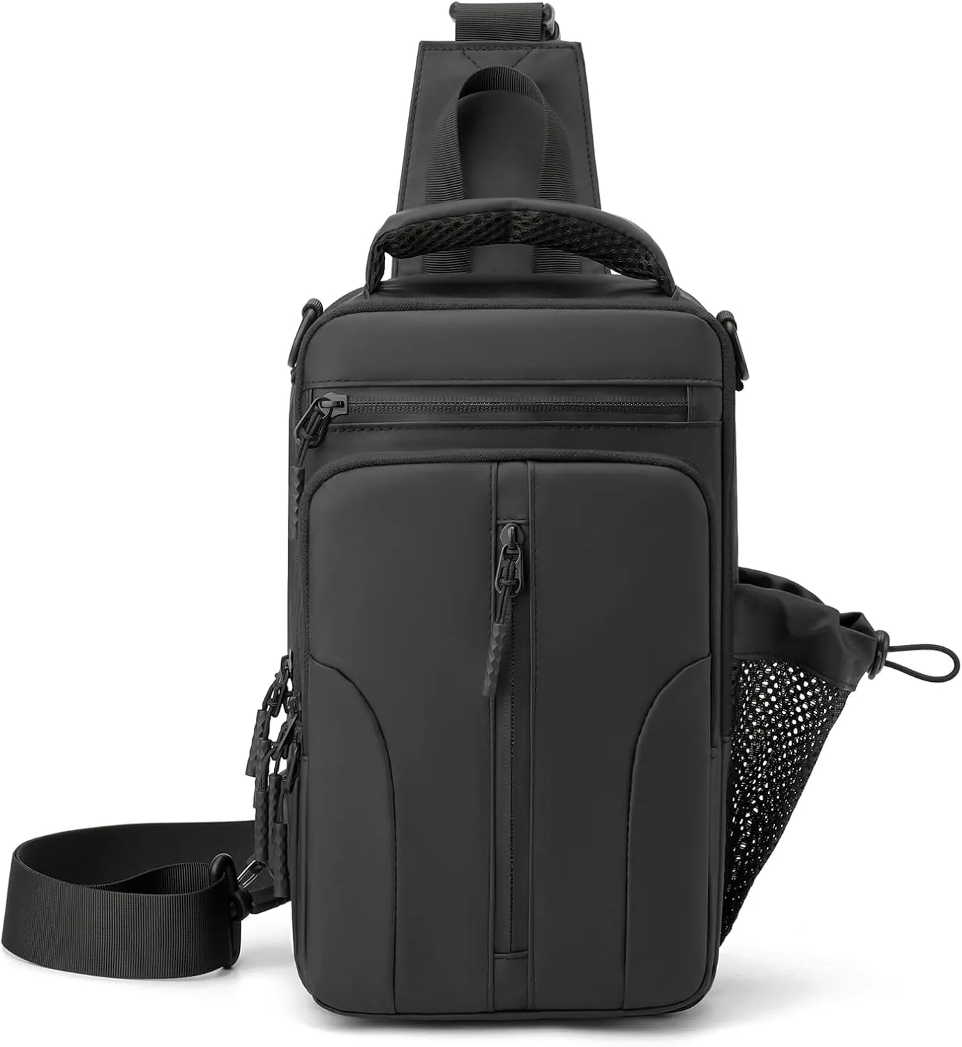 MAYMOONER Anti Theft Crossbody Backpack Shoulder Sling Bag Men Women One Strap Motorcycle Messenger Bag Daypack for Cycling