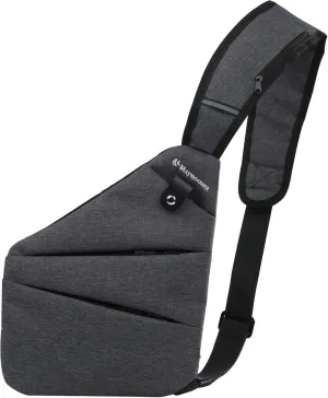 MAYMOONER Men Small Sling Shoulder Crossbody Bag Anti-theft One Strap Casual Chest Bags Slim Backpack Outdoor Hiking Biking