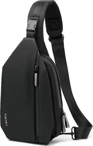 MAYMOONER Small Sling Shoulder Crossbody Bag Men Women One Strap Casual Chest Bags Slim Backpack for Outdoor Travel Biking