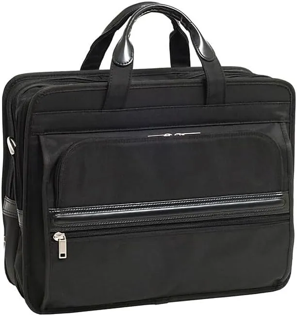 McKlein 15" Nylon Double Compartment Laptop Briefcase- ELSTON