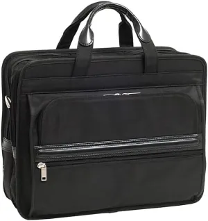 McKlein 15" Nylon Double Compartment Laptop Briefcase- ELSTON