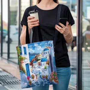 Mediterranean Scenery Tote Bag