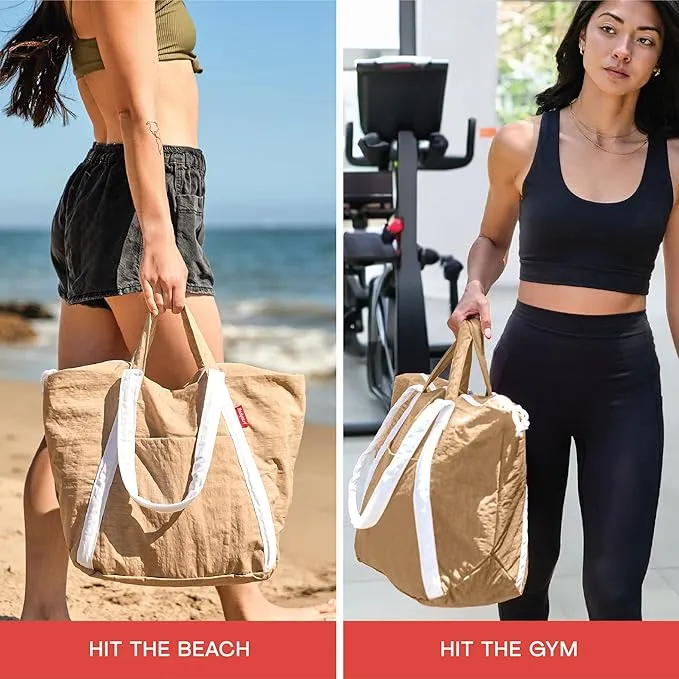 Medium Ripstop Nylon Waterproof Beach Bag