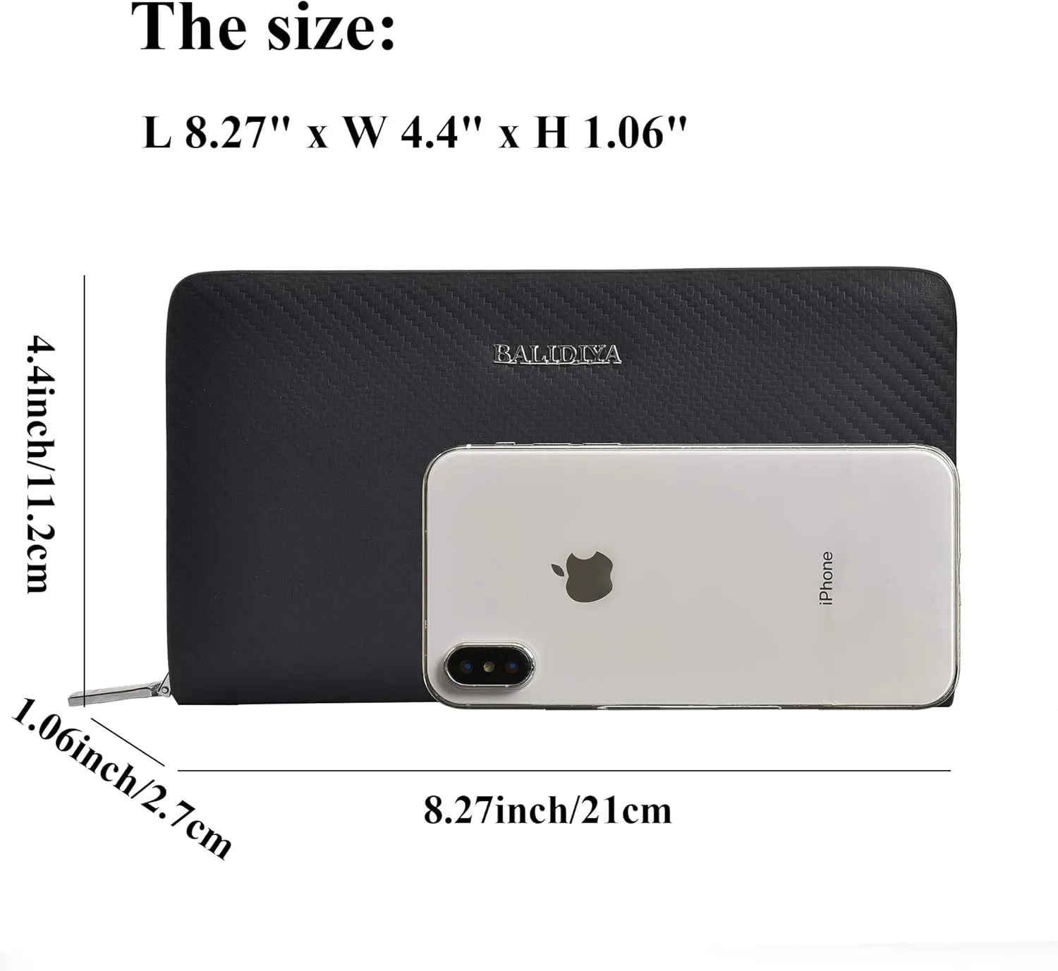 Men Clutch Bag Genuine Leather Wallet Long Purse Business Card Holder Case…