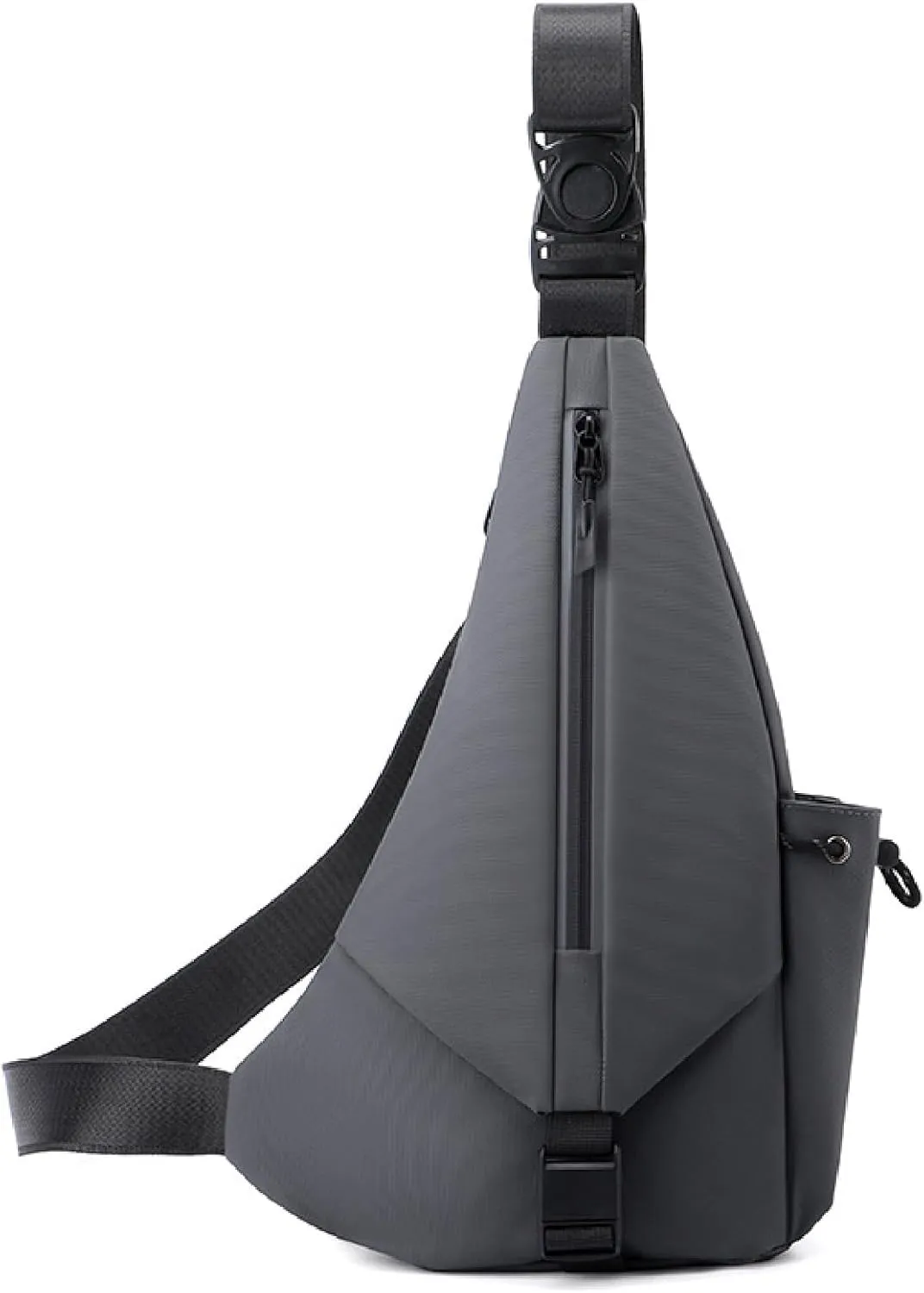 Men Crossbody Bag Sling Waterproof Shoulder Bag Travel Hiking Chest Bag Daypack(Gray)