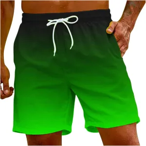 Men Funny Beach Short Color Sports Dinosaur Solid Summer Men's Beach Men's Pants Lightweight Shorts Mens Man