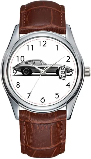 Men Watch Casual Waterproof Quartz Watches Clock Date Classic Business Brown Leather Christmas Wristwatch Jaguar E-Type Watch