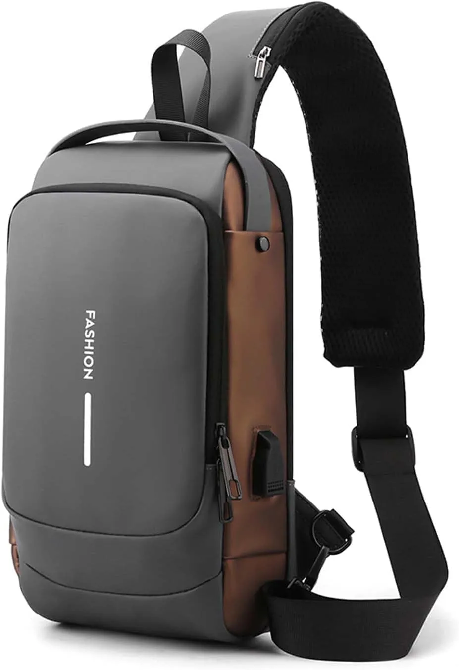 Men's and Women's Anti theft crossbody bag, Sling Bag USB Chest Bag, Shoulder bags crossbody