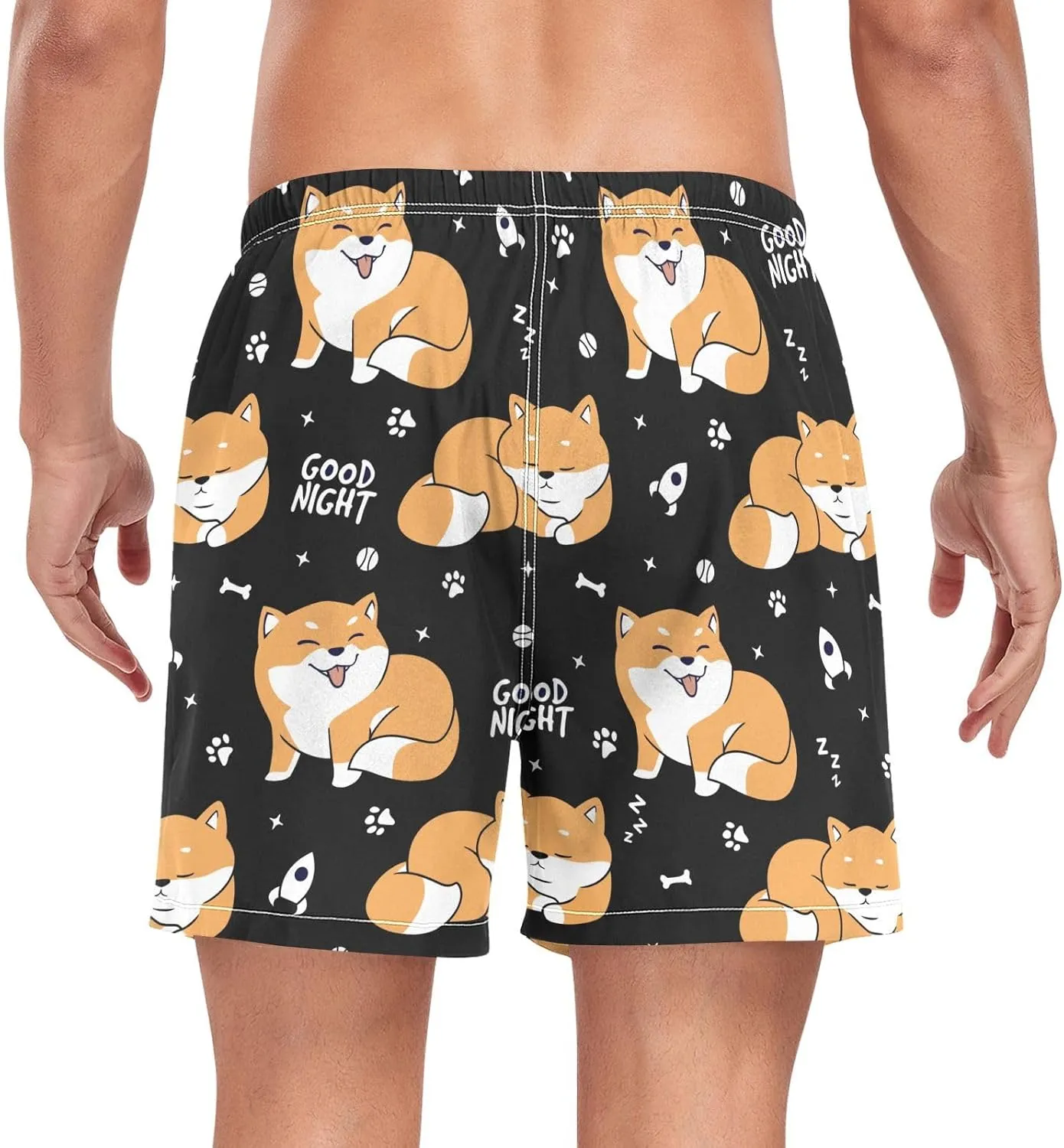 Men's Athletic Shorts Ice Cream Doughnuts Cupcakes Mens Gym Running Shorts for Men Boys Quick Dry S