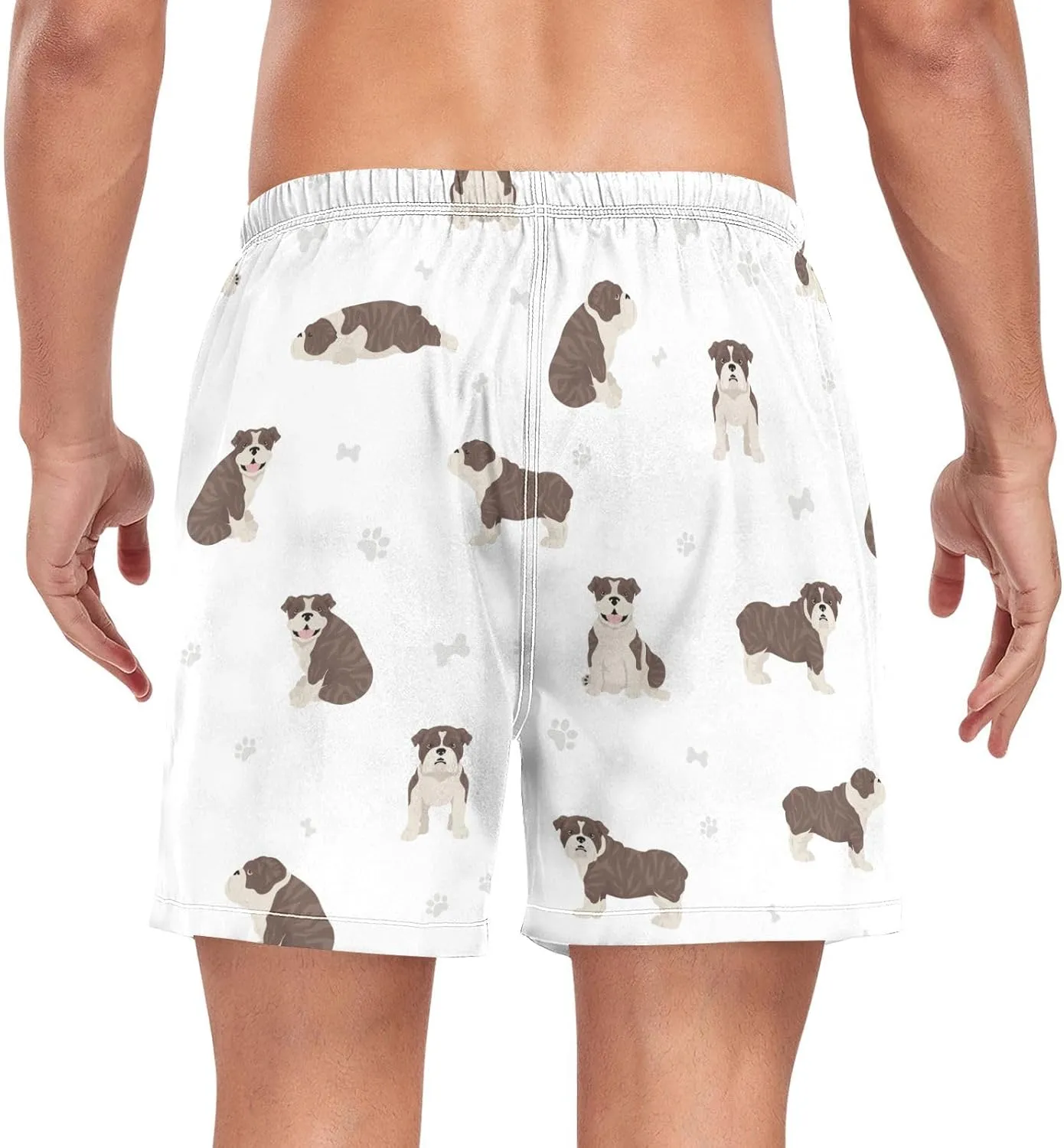 Men's Athletic Shorts Ice Cream Doughnuts Cupcakes Mens Gym Running Shorts for Men Boys Quick Dry S