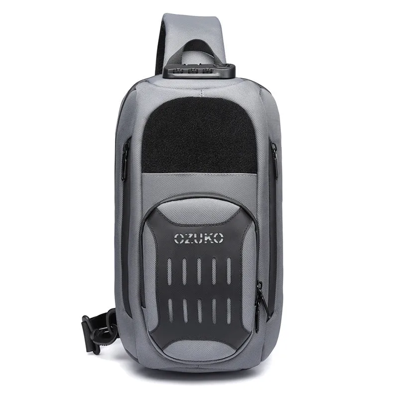 Men's Black Large Capacity Tactics Multifunctional Bags