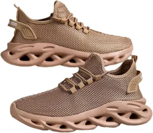 Men's Blade Sneakers Running Shoes Slip-on Sneakers with Shoelaces - Odor-Resistant Athletic Shoes - Lightweight and Breathable