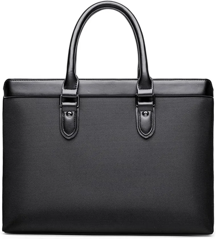 Men's briefcase, business handbag, document bag, large capacity conference bag, waterproof Oxford cloth