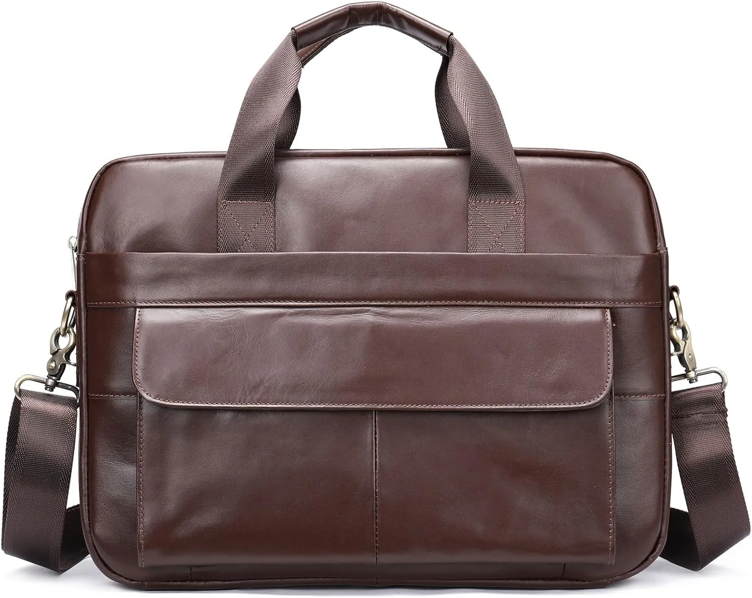 Men's Business Briefcase Daily Commuting Computer Handbag Office Workplace