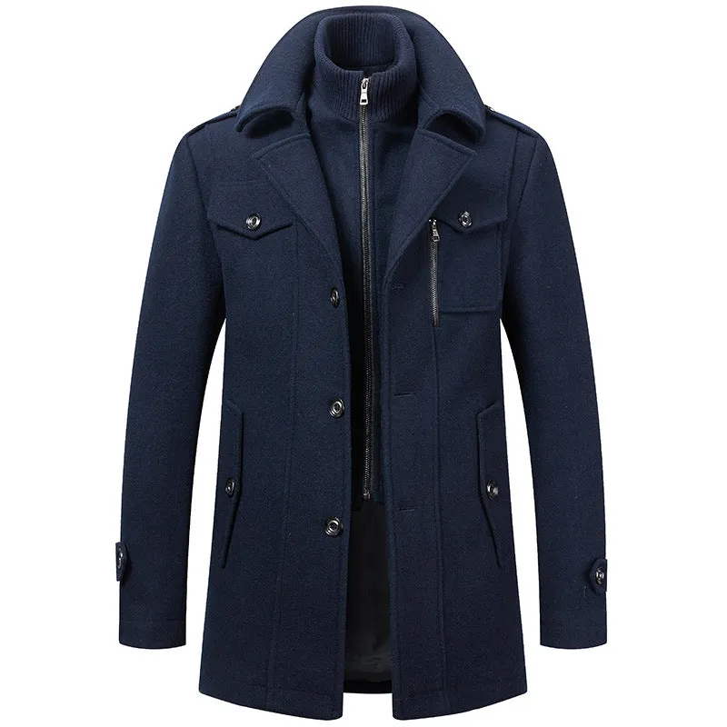 Men's Business Tweed Coat