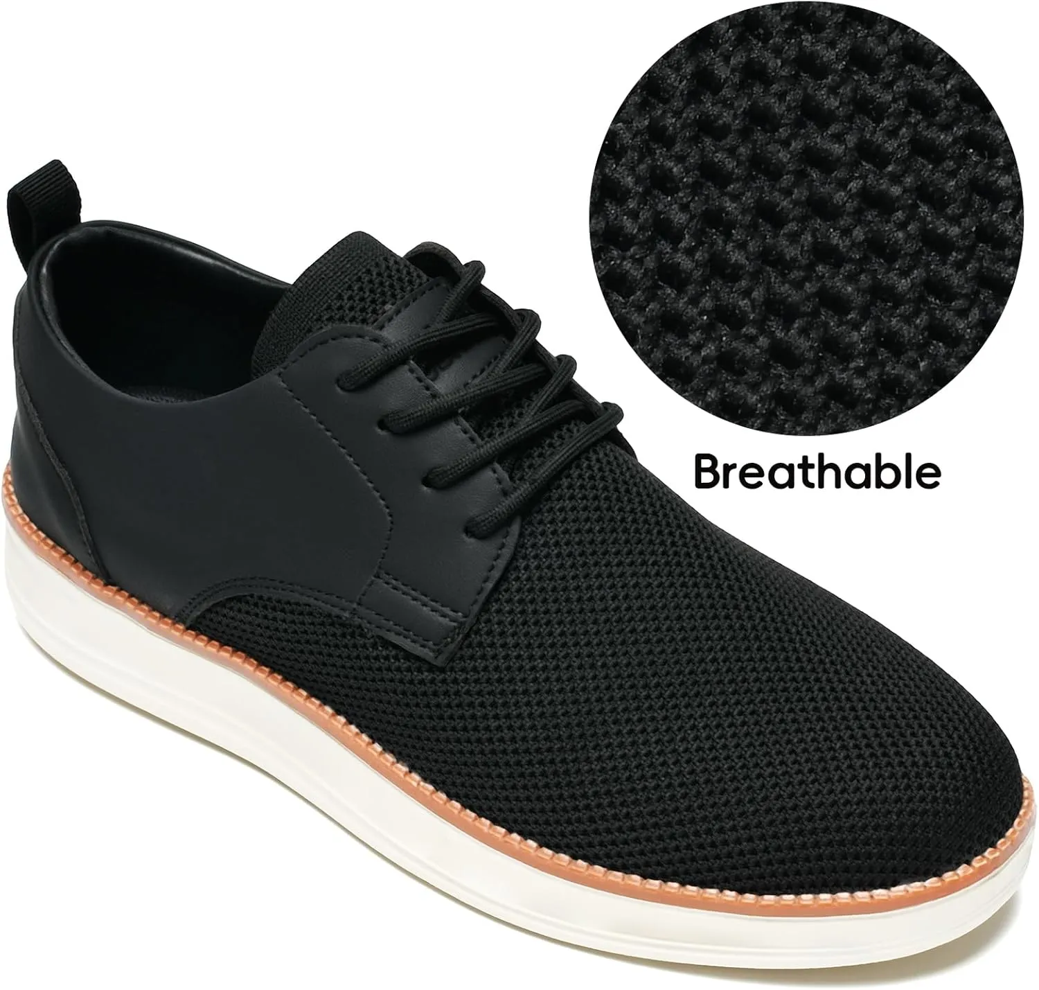 Men's Casual Dress Shoes Business Walking Shoes Oxfords Comfortable Breathable Lightweight Non Slip