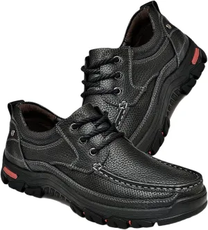 Men's Casual Leather Shoes Comfortable Driving Loafers Walking Shoes Business Shoes Hiking Shoes