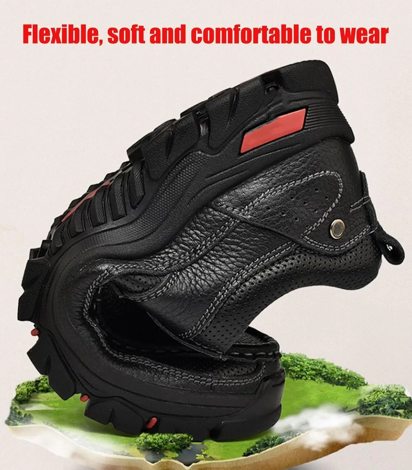 Men's Casual Leather Shoes Comfortable Driving Loafers Walking Shoes Business Shoes Hiking Shoes