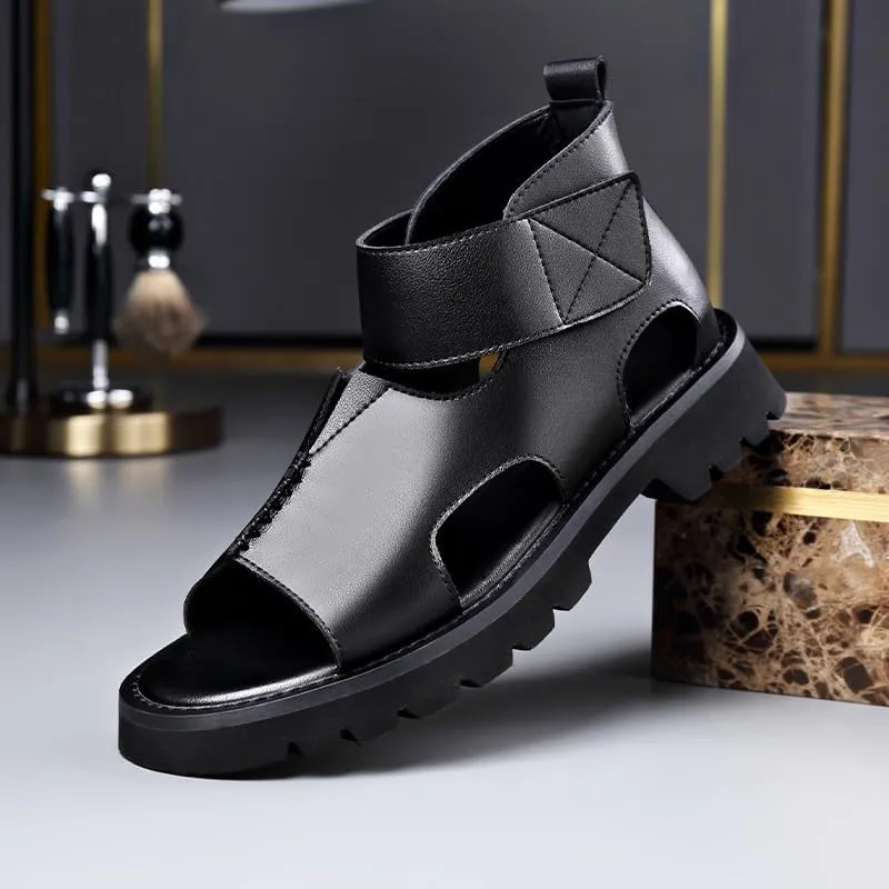 Men's Dress-Casual Oxford Shoes - Matte Leather Finish with Flexible Grooves for Business Casual Fridays