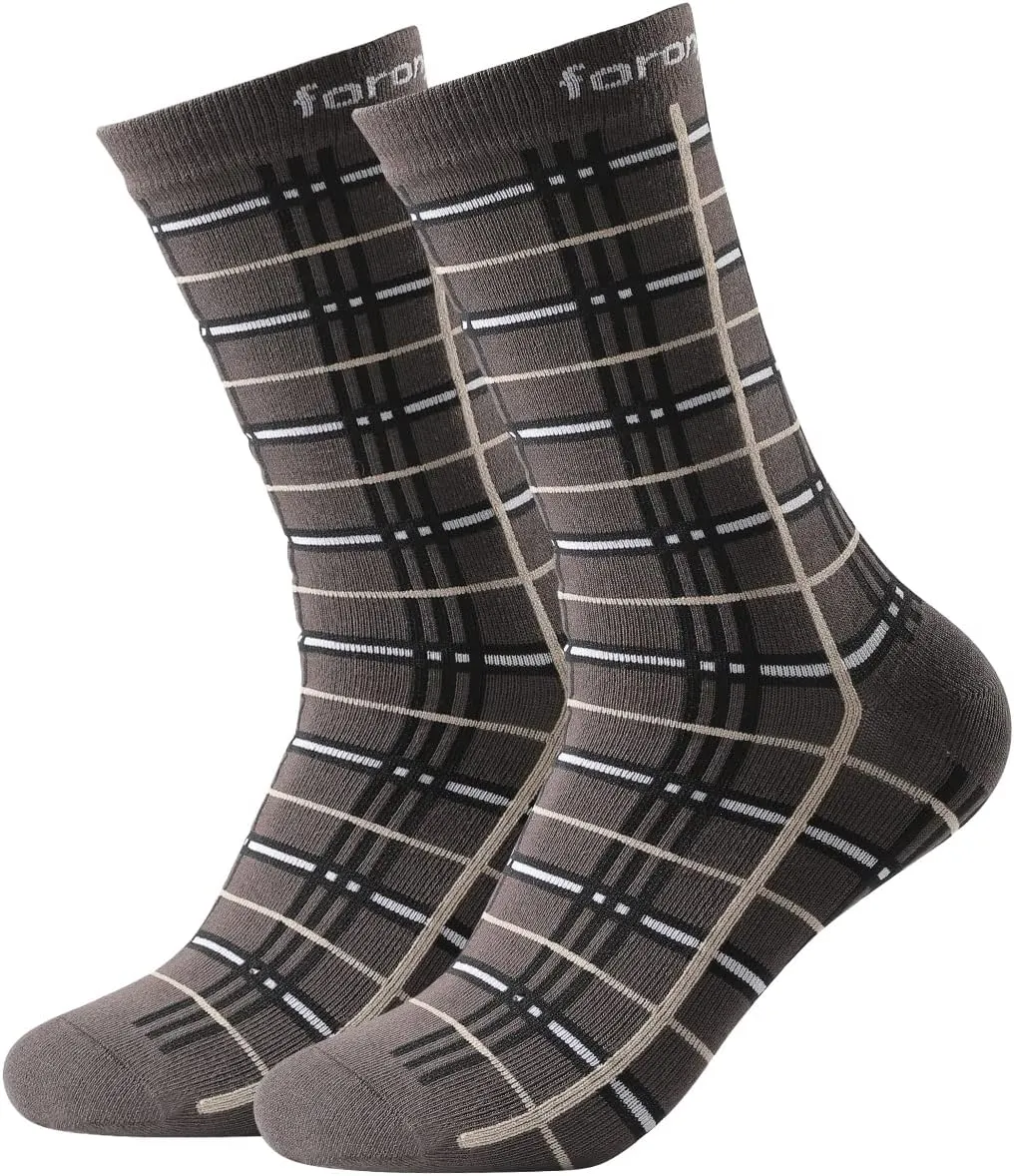 Mens Dress Socks 6 Pack Silver Anti Odor Combed Cotton Moisture Wicking Size 6-14
