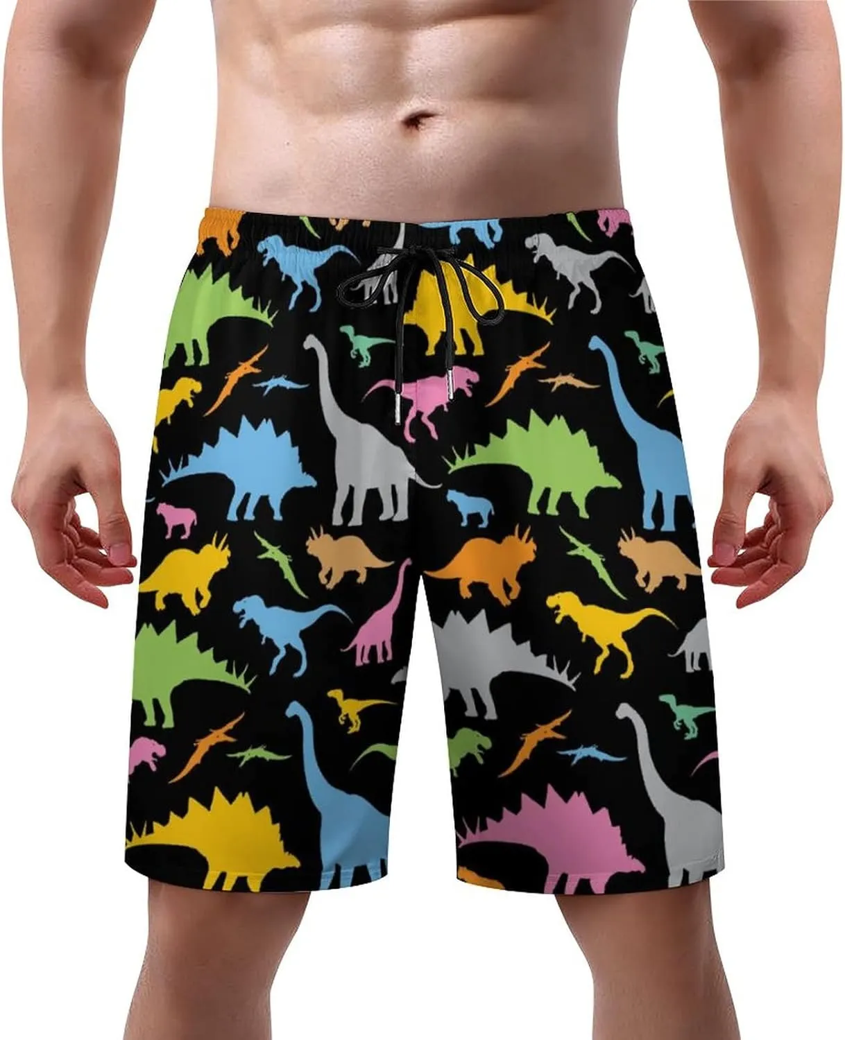 Mens Flag Swim Trunks Quick Dry Swim Beach Shorts with Mesh Lining XS-3XL
