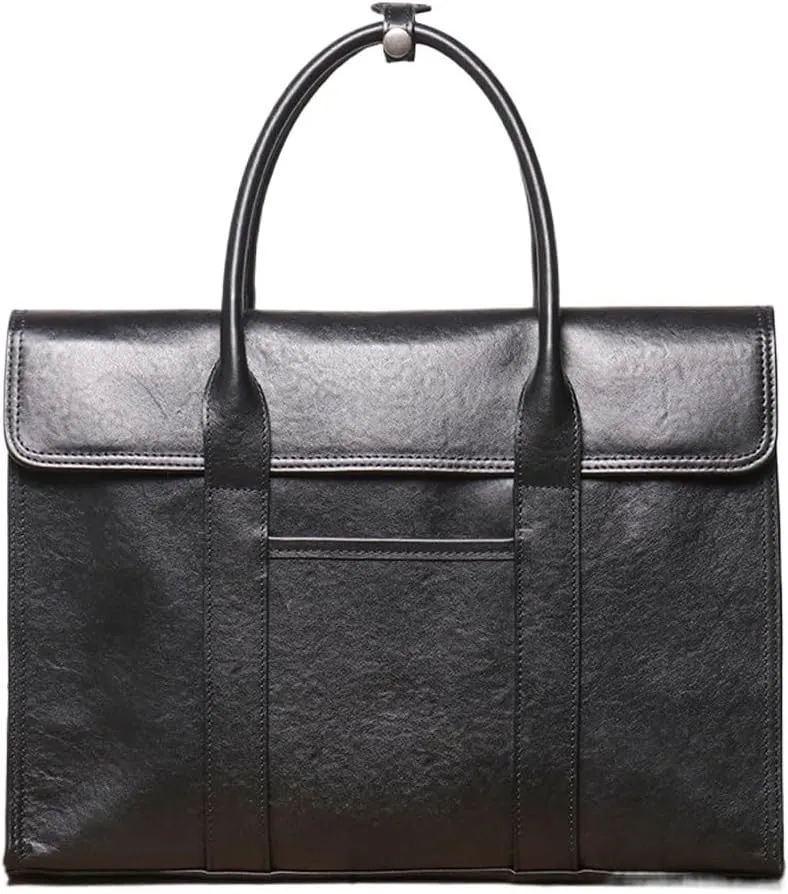 Men's Genuine Leather Business Bag Cowhide Wearing Trolley Case Business Briefcase Large Capacity Laptop Case