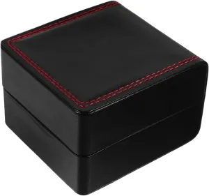 Mens Jewellery Box Box Leather Watch Case Watch Organizer Travel Watch Cufflinks for Men Pocket Watch Holder Black Watch Gift Box
